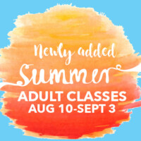 Newly added summer adult classes