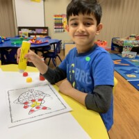 A future camper at Summer Camp Open House